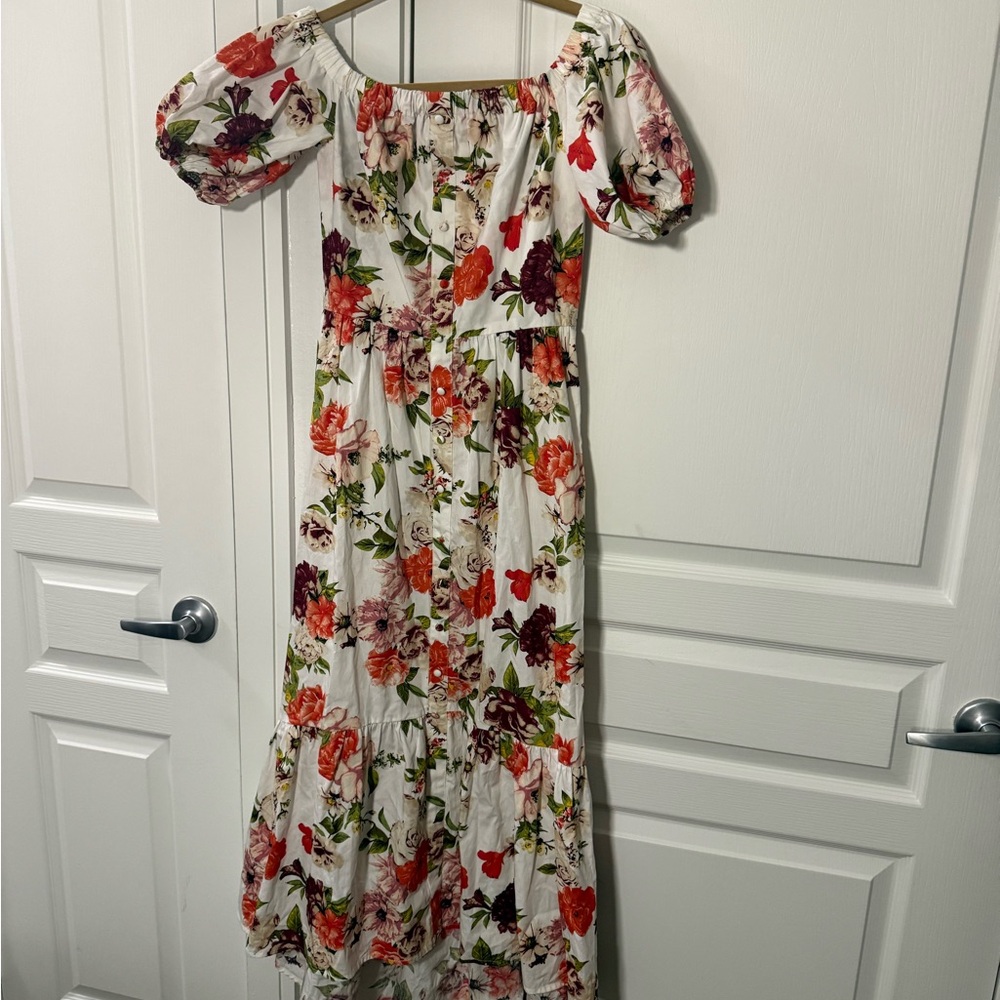 Floral Off-Shoulder Maxi Dress